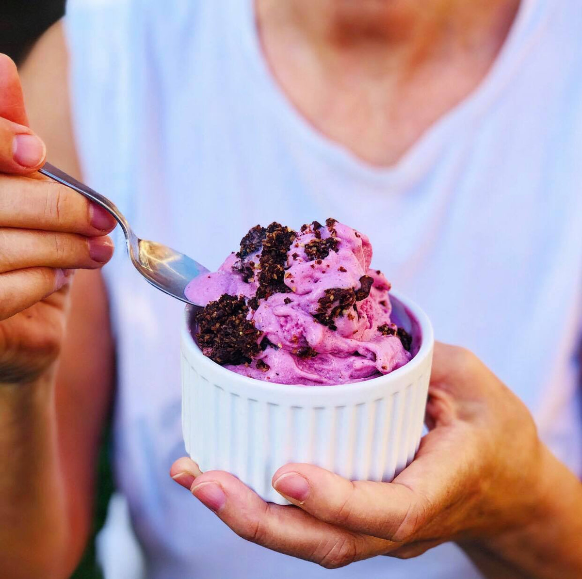 Choc Cherry No-Churn Ice-Cream with Bianca of The Girl in the Green Apron