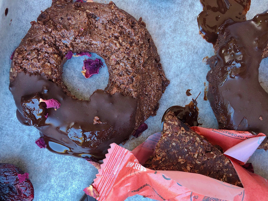 Naked Paleo Blog Recipe Choc Cherry Valentine's Day Donuts by Guest Contributor Sarah Cooper Scoop It Up