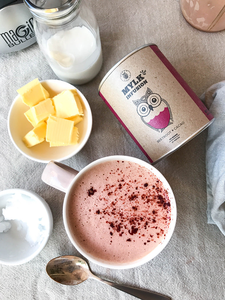 Supercharged Bulletproof Beetroot Hot Chocolate