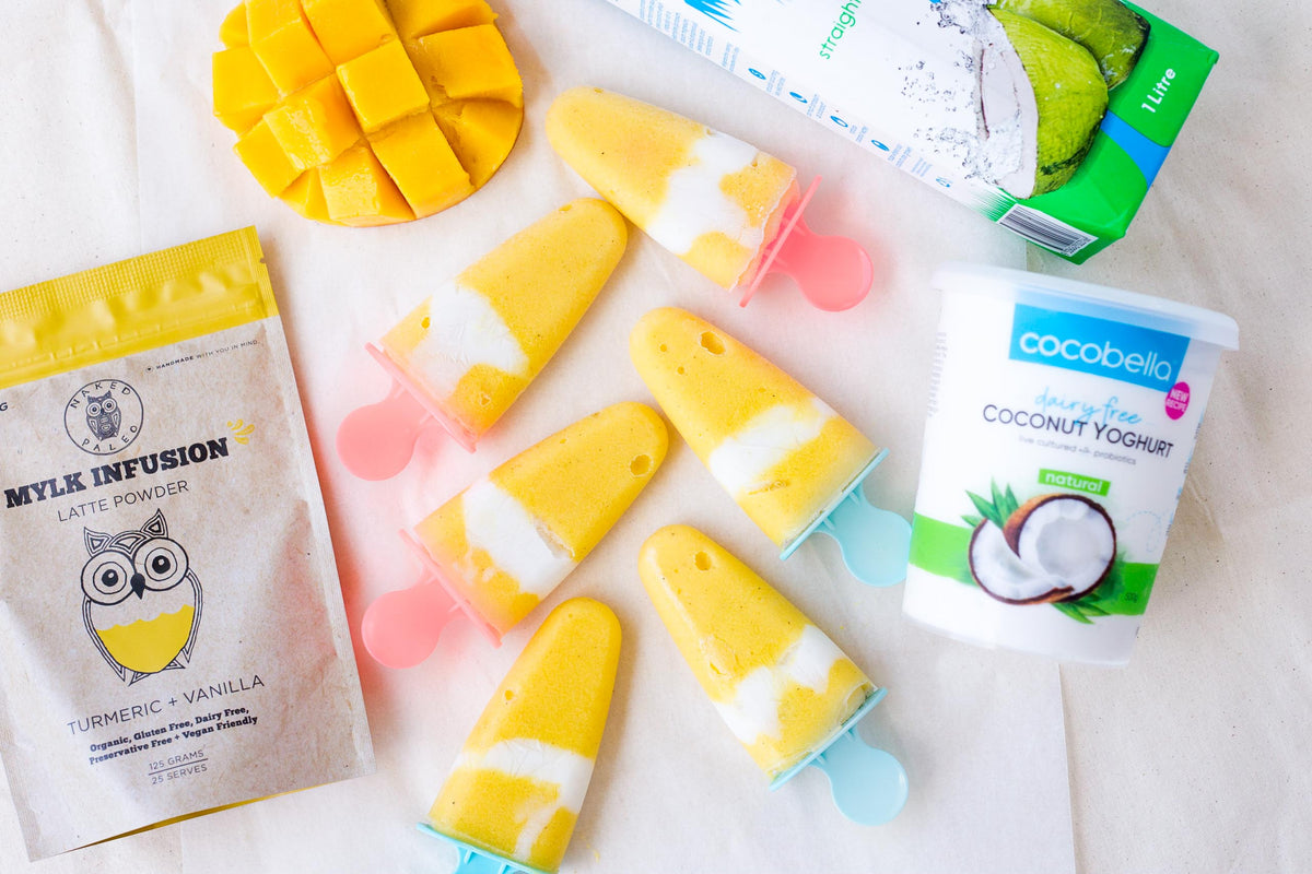Naked Paleo Cocobella Probiotic Coconut Mango Icy Poles Recipe