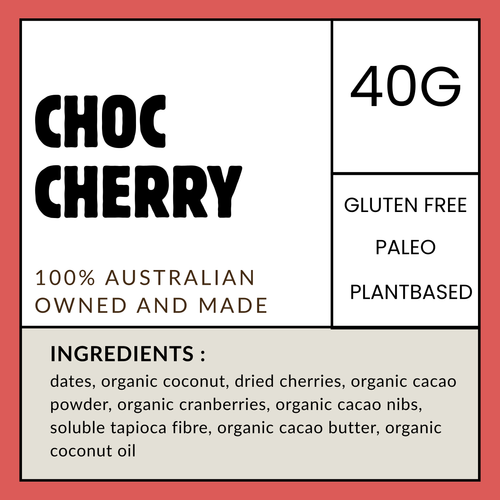 Choc Cherry Paleo Snack Bar (Box of 15 x 40g)