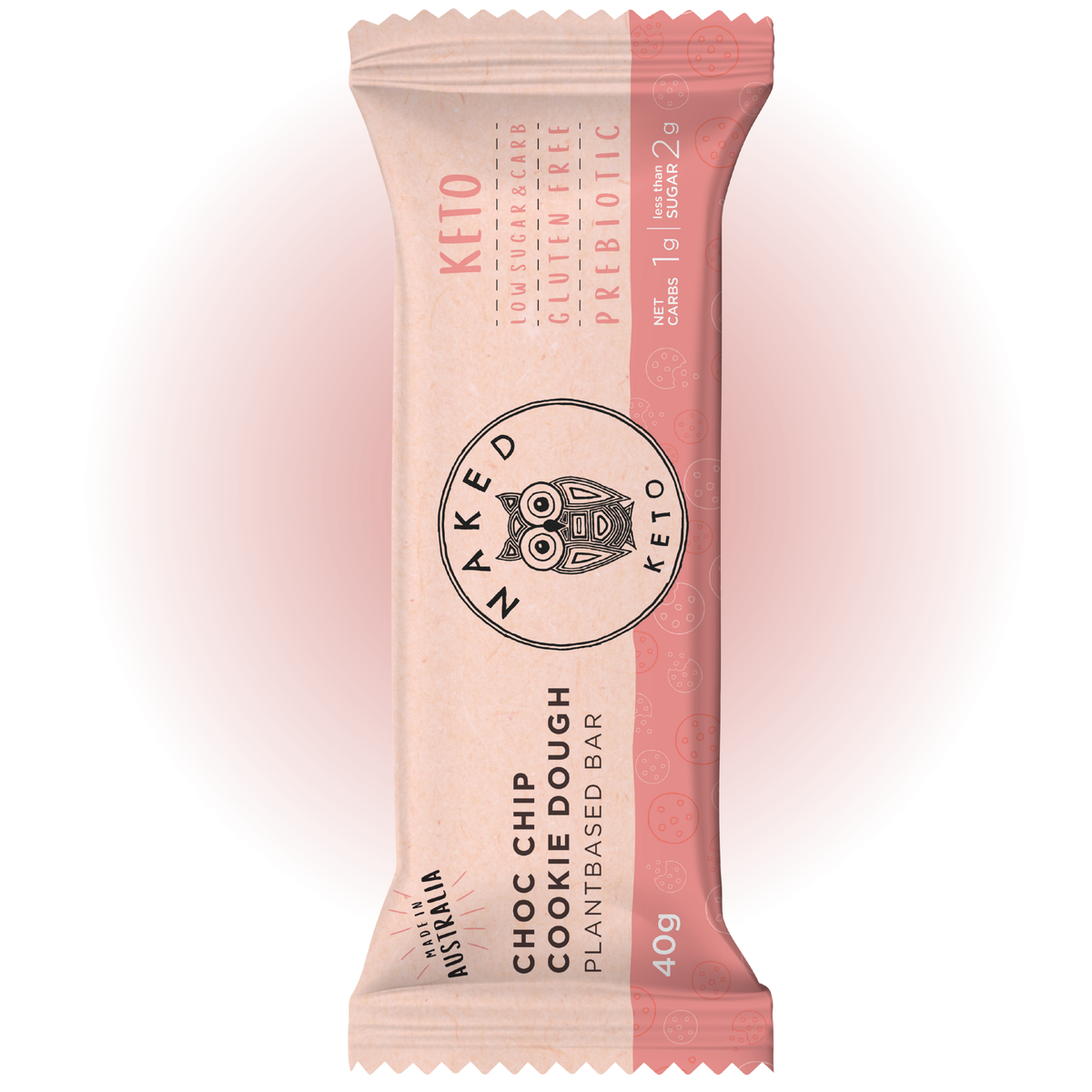 Choc Chip Cookie Dough Snack Keto Bar (Box of 15 x 40g)