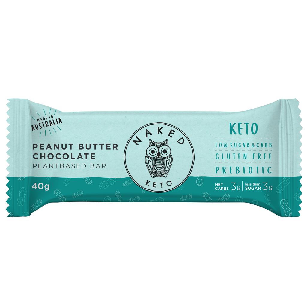 Peanut Butter Chocolate Keto Snack Bars, Box of 15 x 40 g